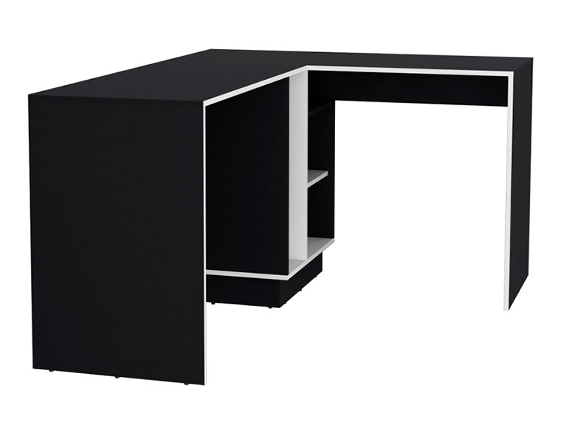 ESCRITORIO TUHOME ROOKIE EN L BLANCO WENGUE 1