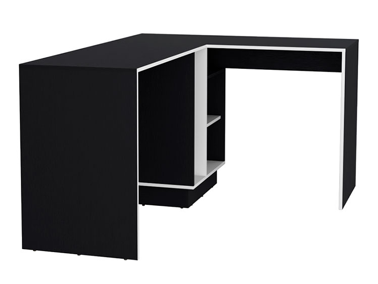 ESCRITORIO TUHOME ROOKIE EN L BLANCO WENGUE 1