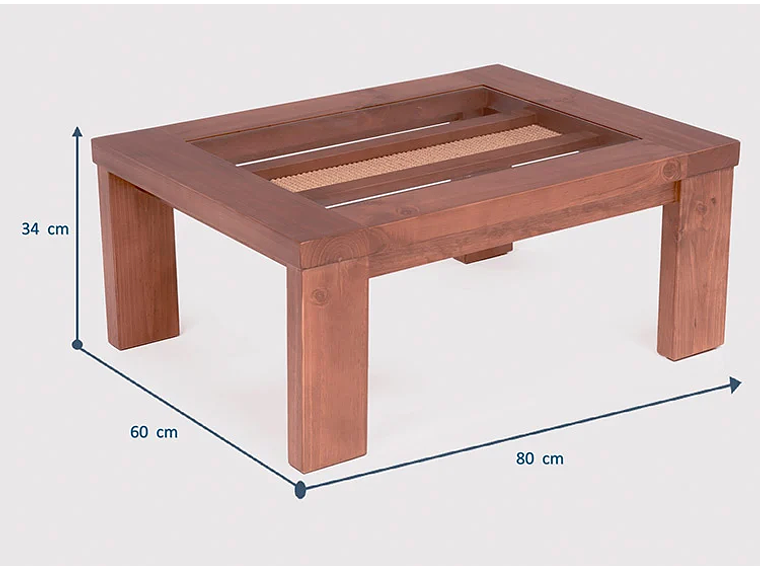 MESA DE CENTRO EROOMS SISAL BARCELONA CANELA 5