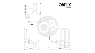 Curl Femoral Acostado V8 Series | Obelix