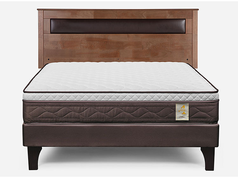 JUEGO DE DORMITORIO ROSEN CAMA EUROPEA NEW STYLE 4 PLUS BN 2 PLAZAS + RESPALDO FERRARA 1