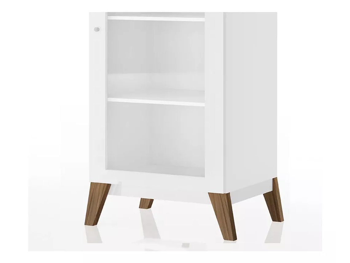 VITRINA BE DESIGN 1 PUERTA NEGRO MALTA 1