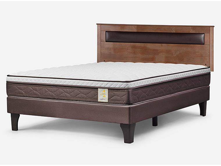 JUEGO DE DORMITORIO ROSEN CAMA EUROPEA NEW STYLE 4 PLUS BN 2 PLAZAS + RESPALDO FERRARA 2