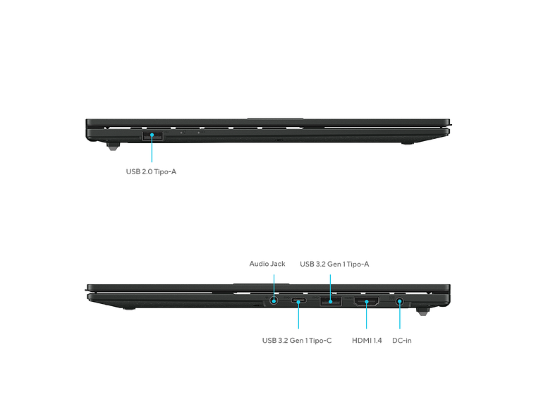 NOTEBOOK ASUS VIVOBOOK GO 14 AMD RYZEN 5 8GB RAM 512GB SSD 3