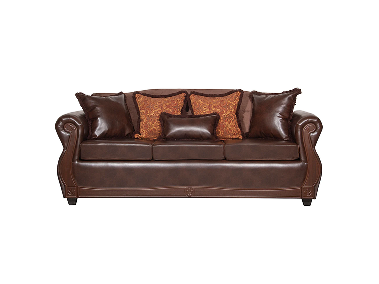 JUEGO DE LIVING 3 2 1 1 GRAN COLUMBIA CAFÉ 3