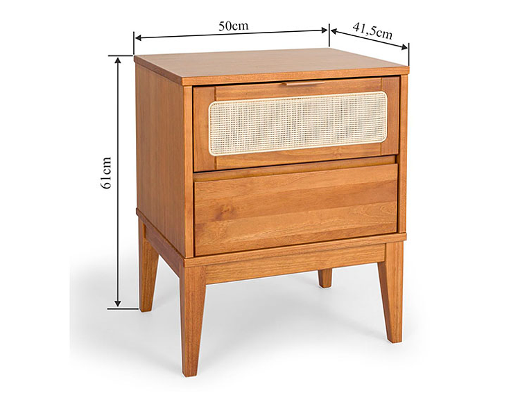 VELADOR MAISON LINETT VIENA 2 CAJONES CAFÉ CLARO 7