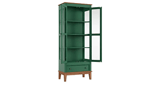 VITRINA MADERA VERDE LIVORNO
