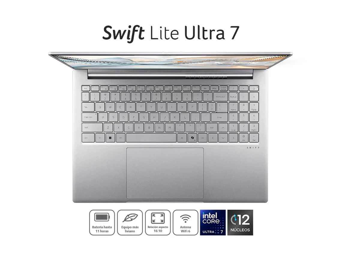 NOTEBOOK ACER SFL16-51M-71HH-1 /INTELCORE ULTRA7 155U /1TB SSD/16GB RAM 2