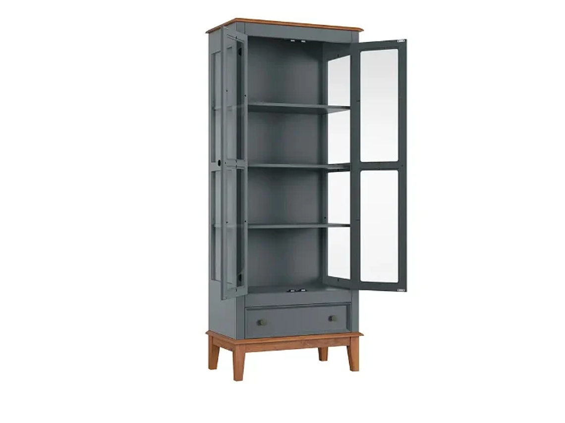 VITRINA MADERA VERDE LIVORNO 3