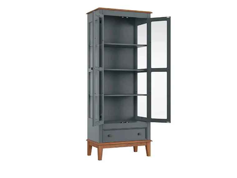 VITRINA MADERA VERDE LIVORNO 3