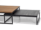 MESA DE CENTRO MEDULAR DUO WOOD BLACK - Miniatura 1