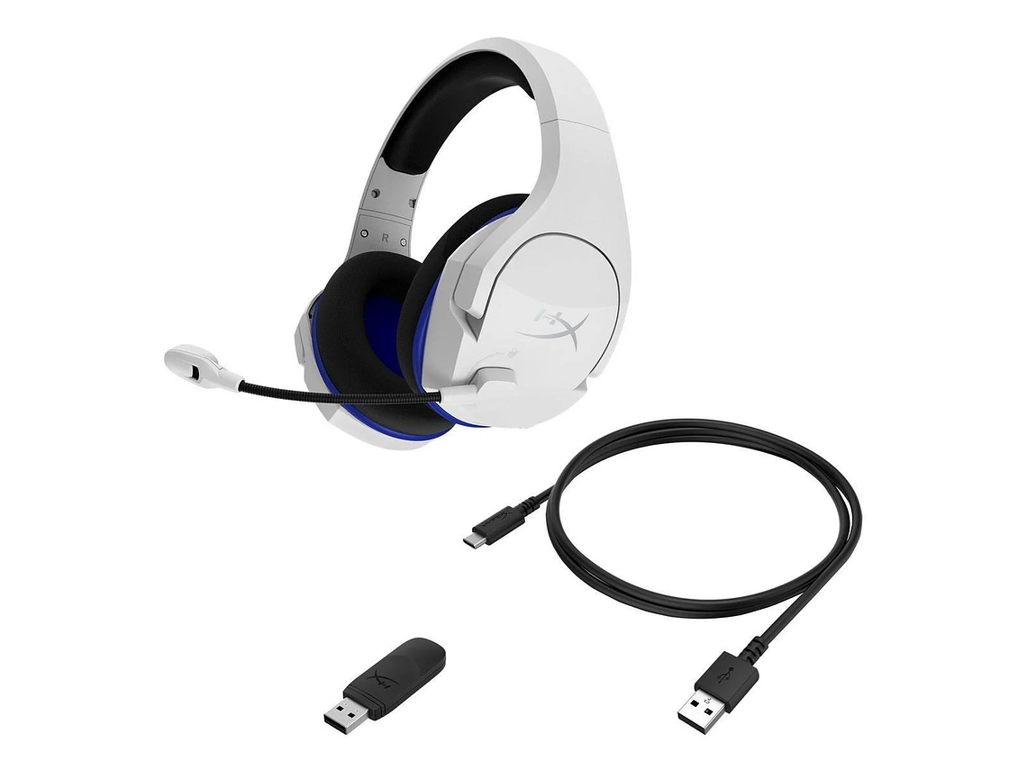 AUDÍFONOS HYPERX TRUE WIRELESS STINGER CORE CLOUD PS4 PS5 BLUETOOTH BLANCO 2