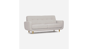 SOFÁ ROSEN 3 CUERPOS / TABLERO TERCIADO BEIGE SOPHIA TELA