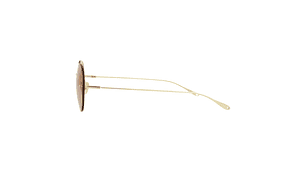 GAFAS DE SOL GUCCI DE METAL CON MONTURA REDONDA PARA MUJER EN DORADO Y NARANJA