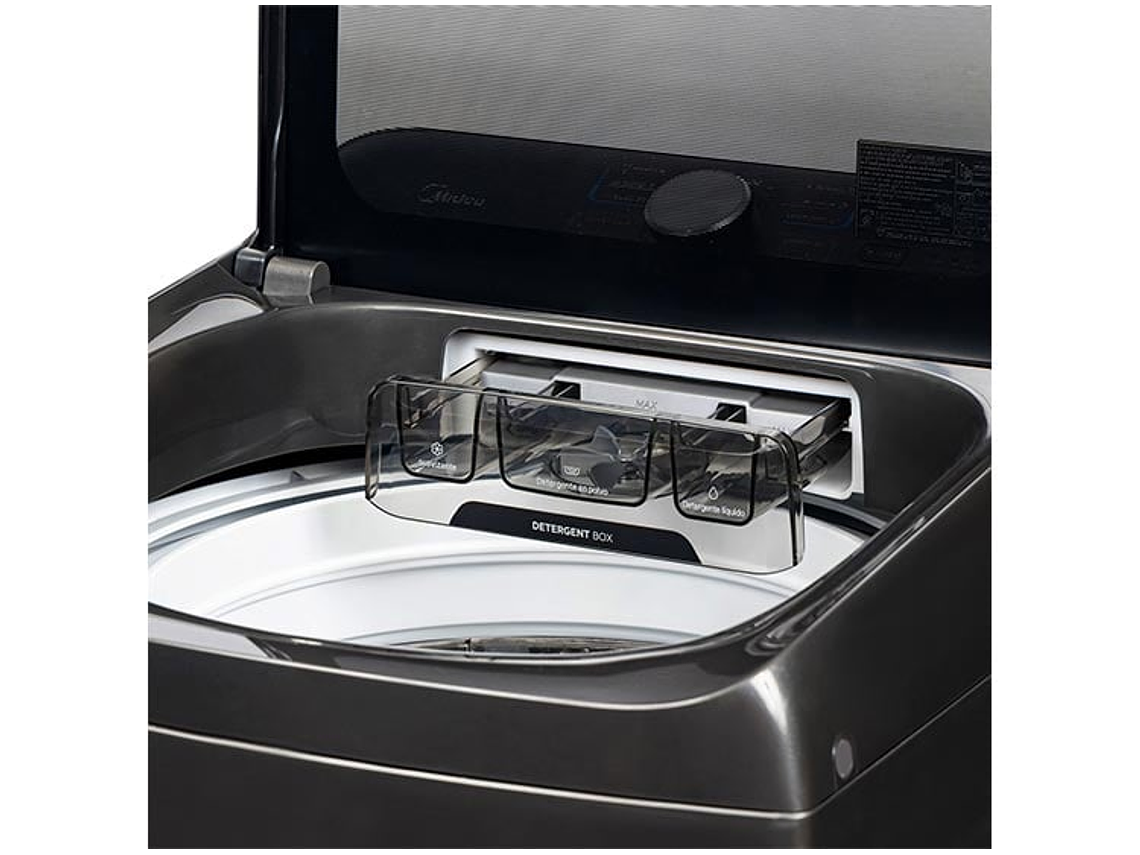 LAVADORA CARGA SUPERIOR MIDEA MA512W160/T-CL 16KG GRAFITO 8