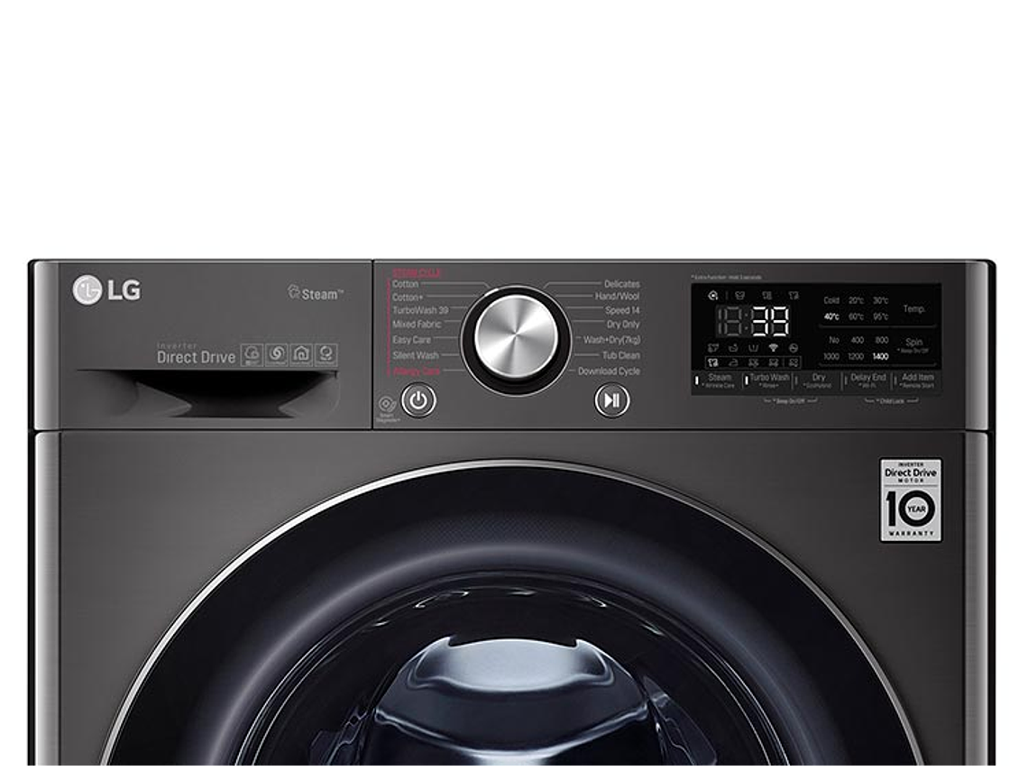 LAVADORA SECADORA LG WD14BVC2S6C 14KG/8KG NEGRO 7