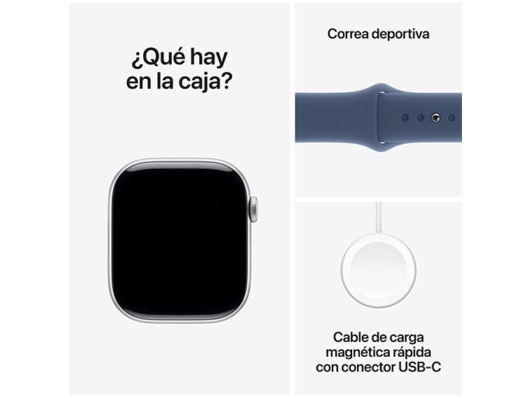 APPLE WATCH SERIE 10 46MM PLATA ALUMINIO CORREA DEPORTIVA S/M 7