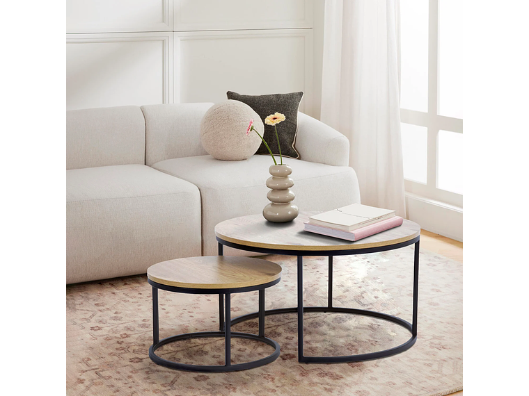 MESAS CENTRO FORM DESIGN ANIDADAS SPIRO METAL 4