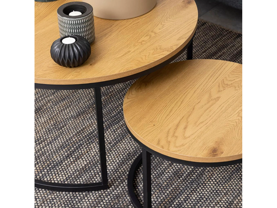 MESAS CENTRO FORM DESIGN ANIDADAS SPIRO METAL 5