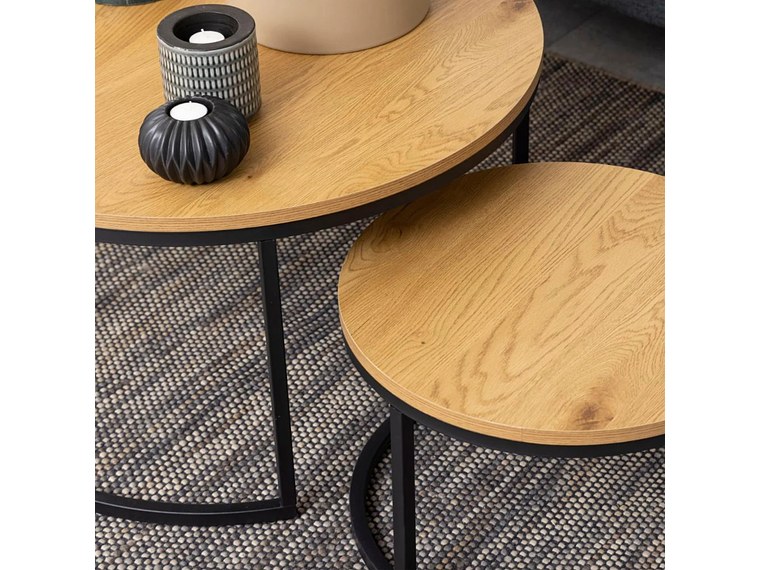 MESAS CENTRO FORM DESIGN ANIDADAS SPIRO METAL 5