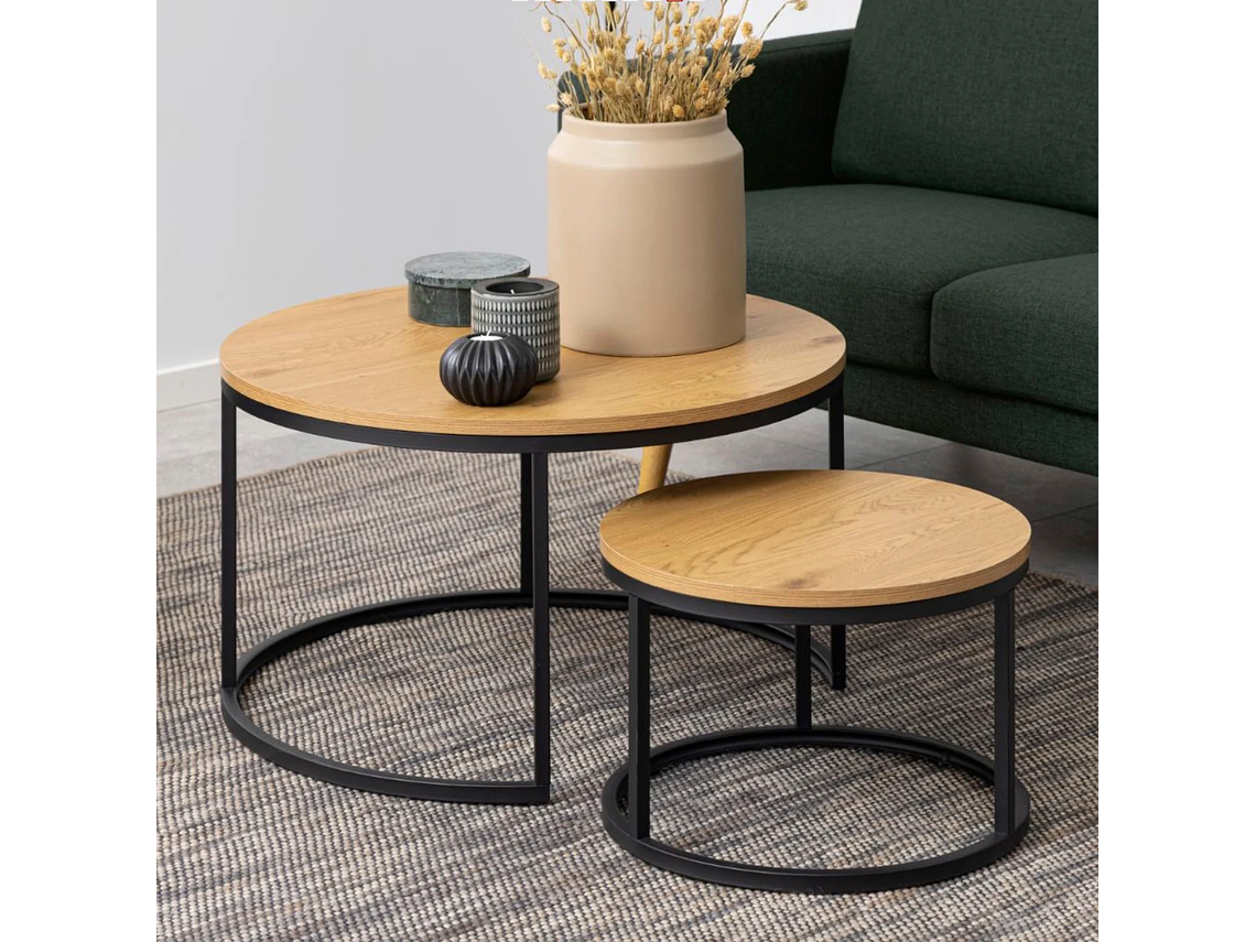 MESAS CENTRO FORM DESIGN ANIDADAS SPIRO METAL 6