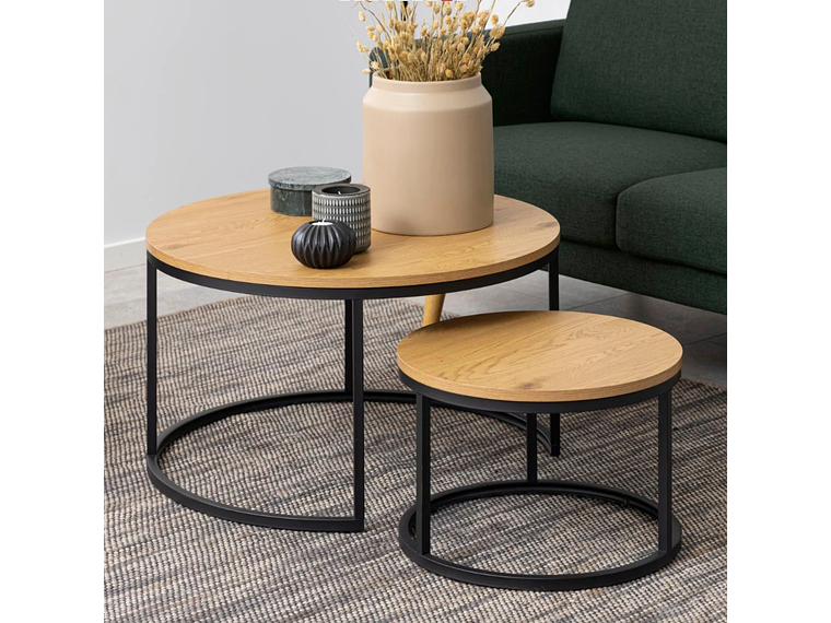 MESAS CENTRO FORM DESIGN ANIDADAS SPIRO METAL 6