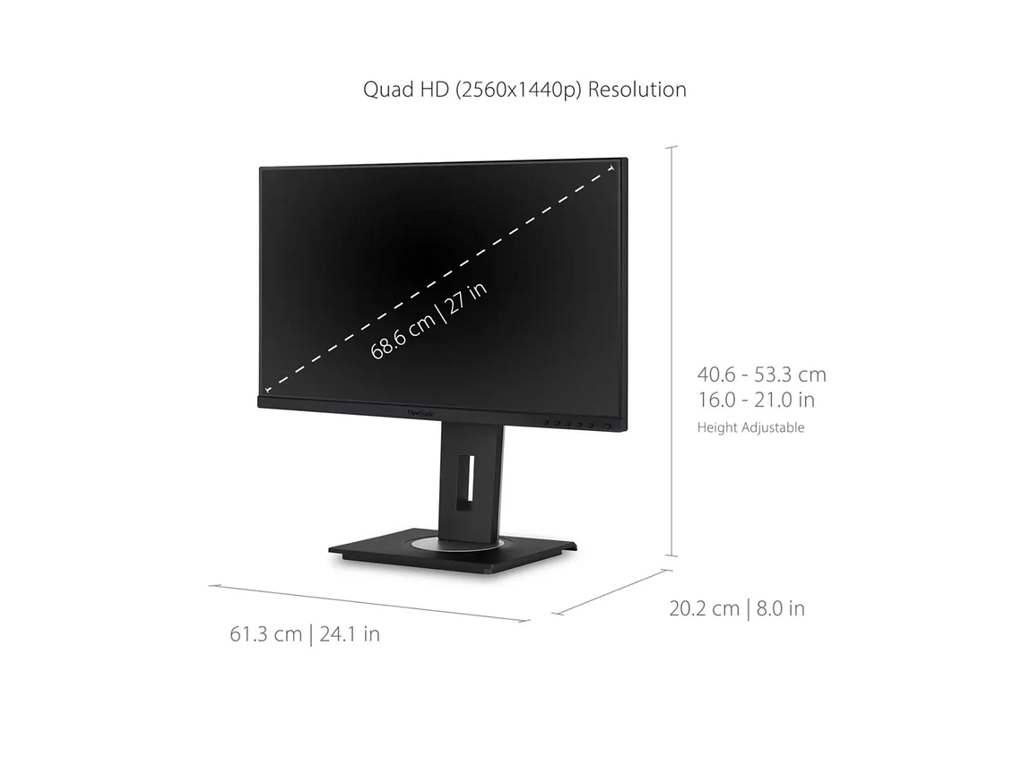 MONITOR VIEWSONIC VG2756A-2K QUAD HD 27' 5
