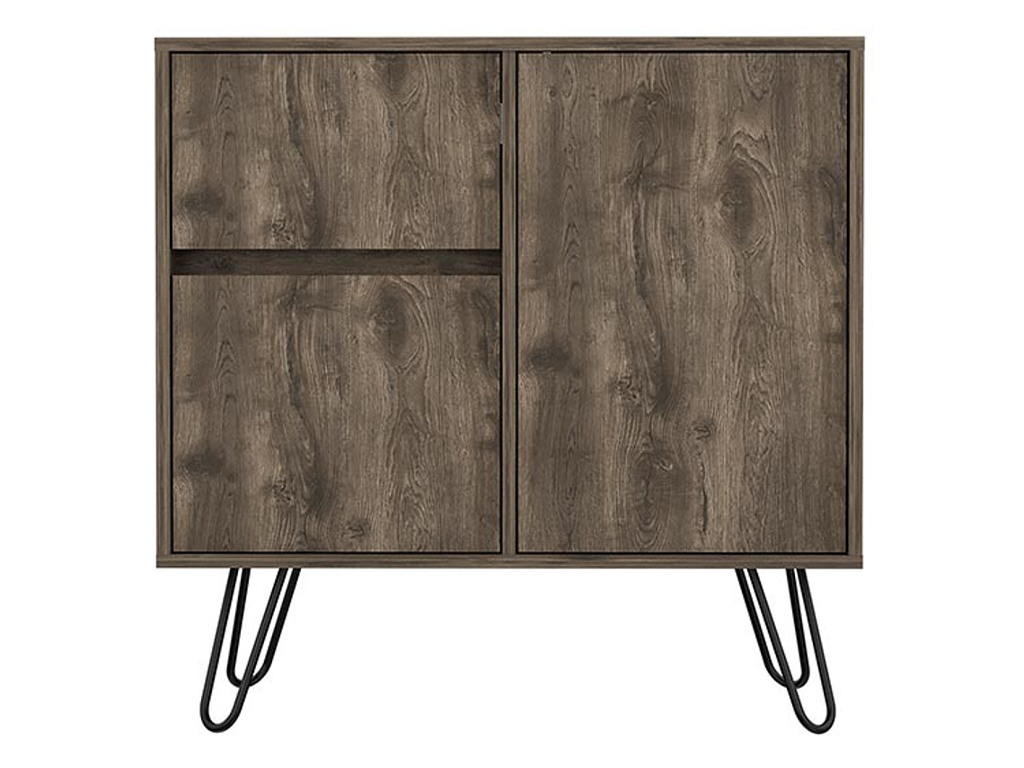 BUFFET TUHOME ANDORRA Z 80 2 PUERTAS 1 CAJÓN CAFÉ 1