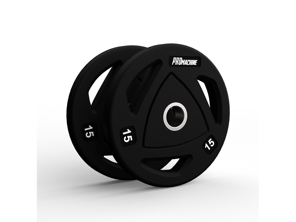 Par Discos Olímpicos Grip Rubber 15kg | PROmachine 1