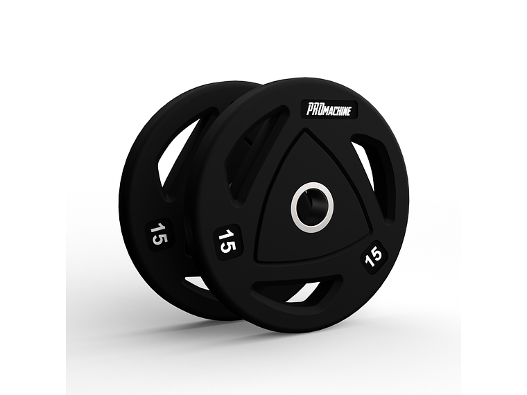 Par Discos Olímpicos Grip Rubber 15kg | PROmachine 1