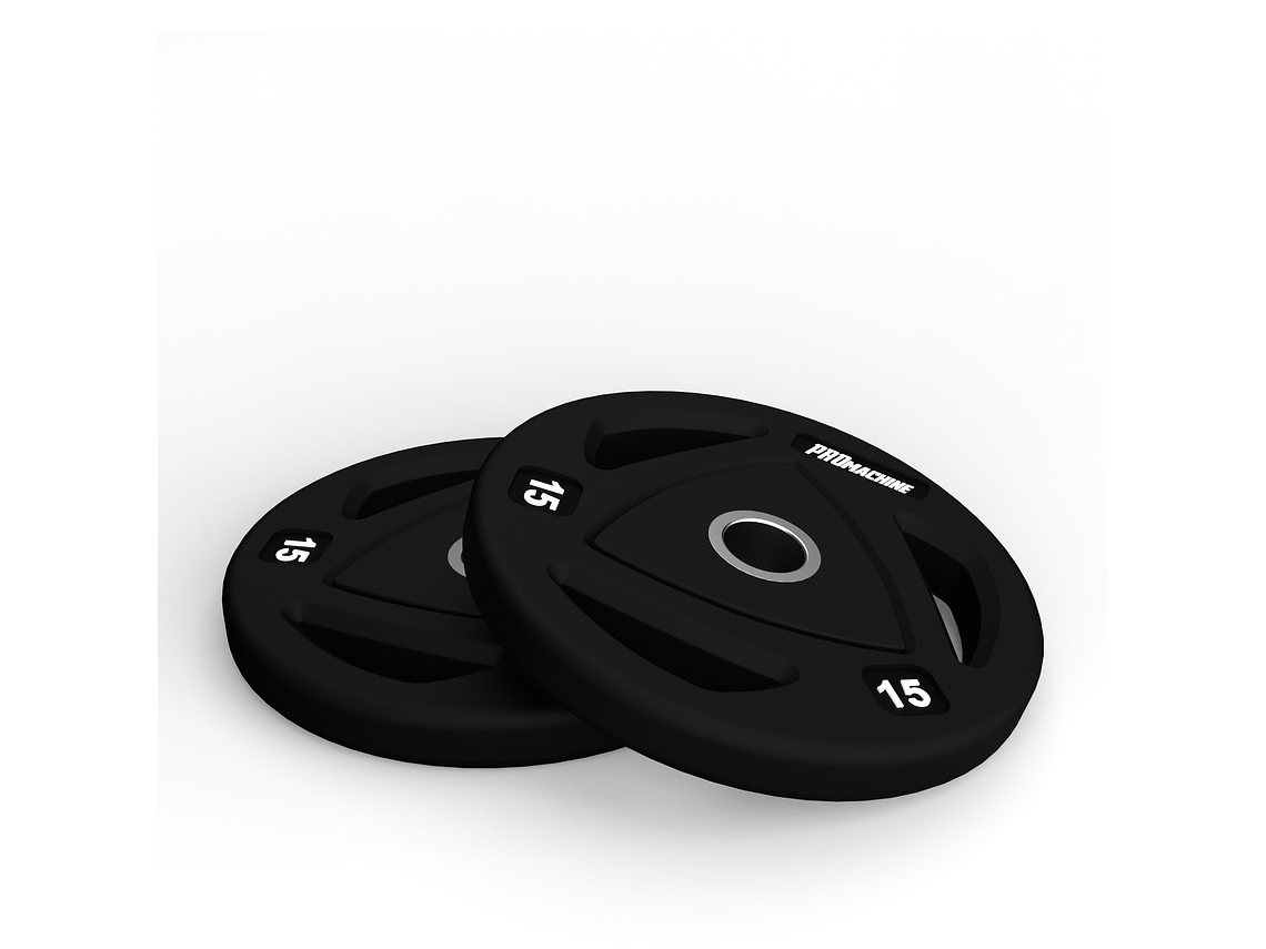Par Discos Olímpicos Grip Rubber 15kg | PROmachine 2