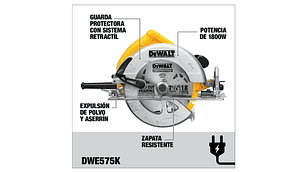 SIERRA DEWALT CIRCULAR 7 1/4 1800 W DWE575K