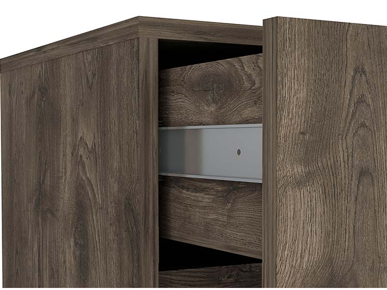 BUFFET TUHOME ANDORRA Z 80 2 PUERTAS 1 CAJÓN CAFÉ 6