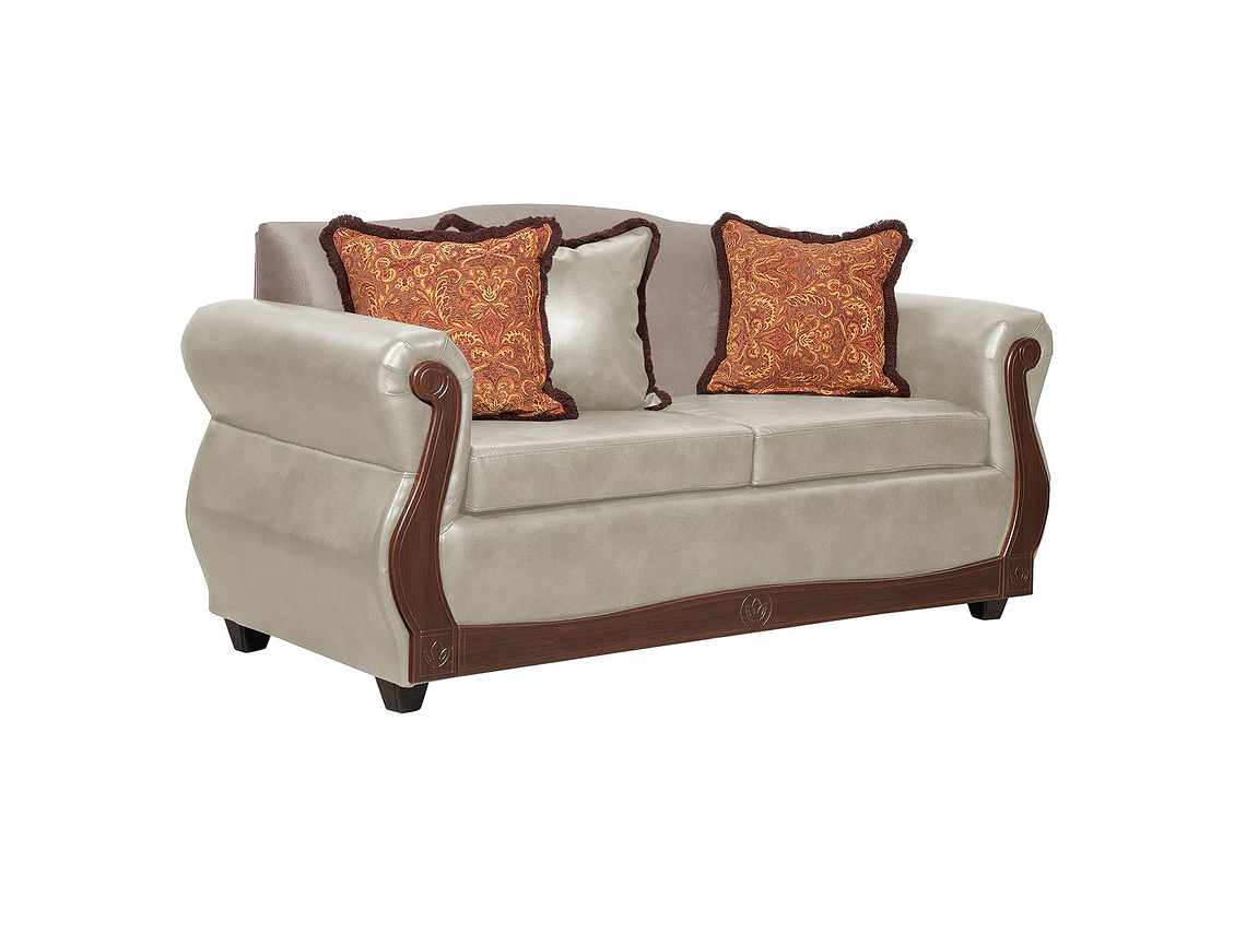 JUEGO DE LIVING 3 2 1 1 GRAN COLUMBIA CREMA 4