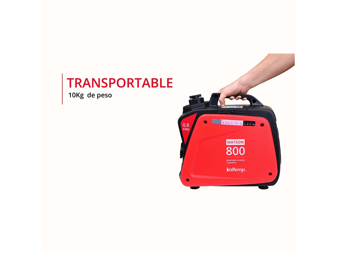 GENERADOR INVERTER A GASOLINA WATSON 800W 5