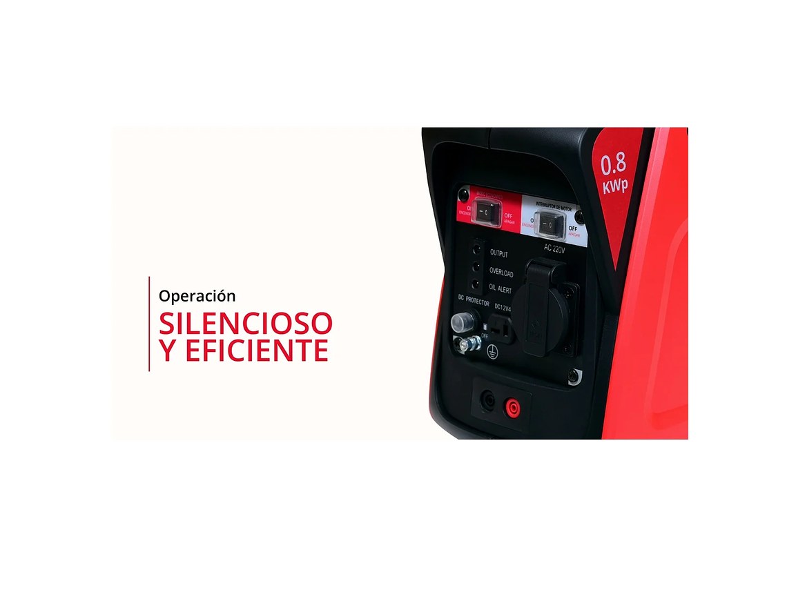GENERADOR INVERTER A GASOLINA WATSON 800W 6