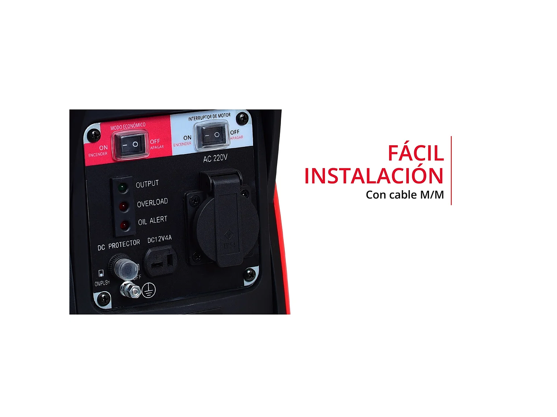 GENERADOR INVERTER A GASOLINA WATSON 800W 9