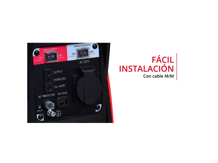 GENERADOR INVERTER A GASOLINA WATSON 800W 9