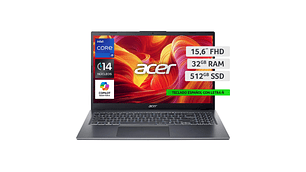 NOTEBOOK ACER ASPIRE 15 A15-51M-94YC-1 INTEL CORE I9 32GB RAM 512GB SSD 15.6