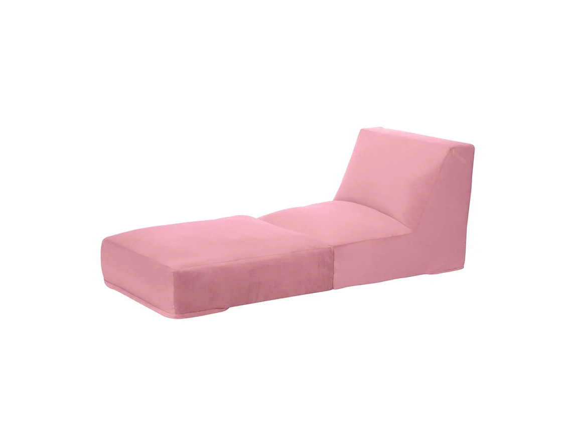 SOFÁ LATAM HOME BARI PALO ROSA CAMA TELA VELVET 1