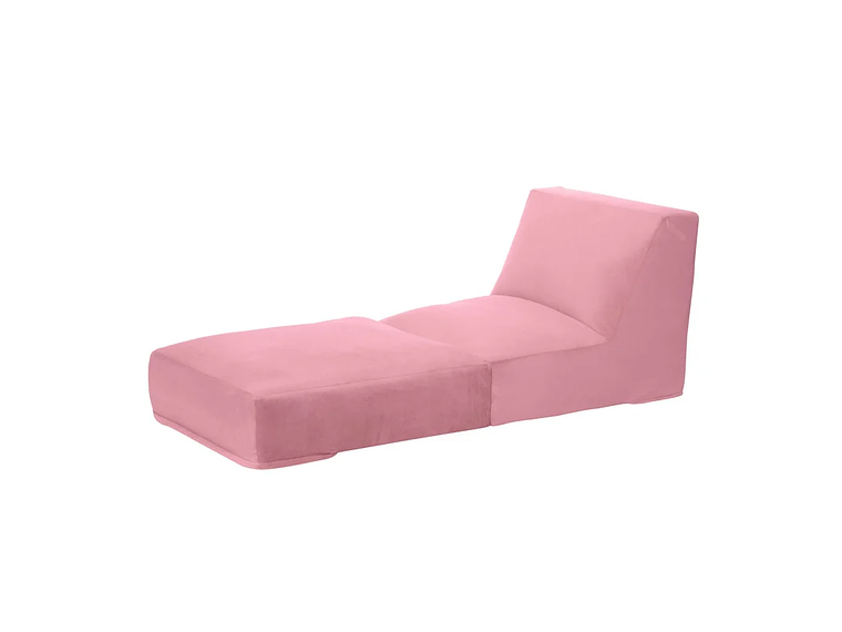 SOFÁ LATAM HOME BARI PALO ROSA CAMA TELA VELVET 1