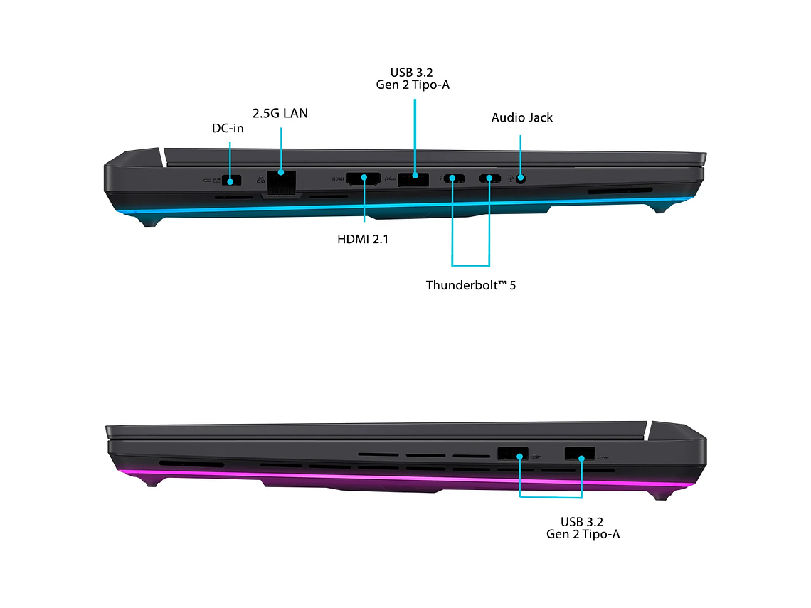 NOTEBOOK GAMER ASUS ROG STRIX G16 G615LR INTEL CORE ULTRA 9 32GB RAM 1TB SSD NVIDIA RTX5070 TI 16” 4