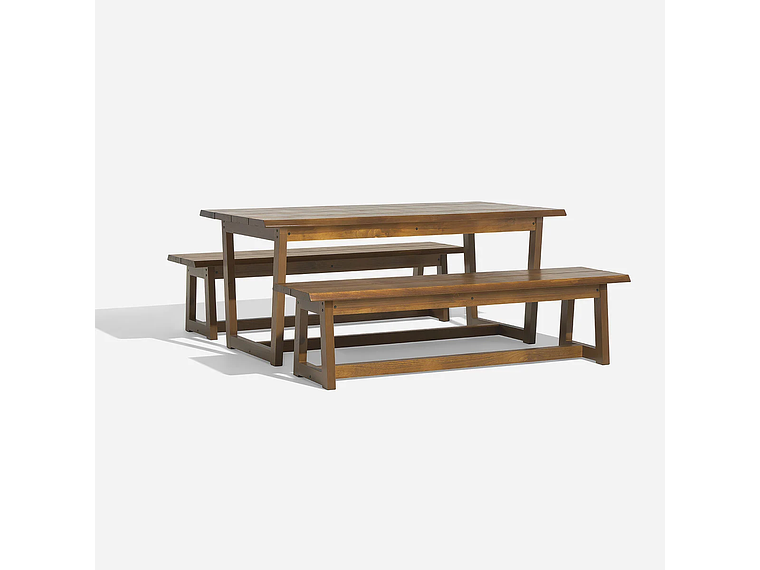 JUEGO COMEDOR ROSEN CAFÉ TERRAZA MYRTOS 2 BANQUETAS RECTA 1