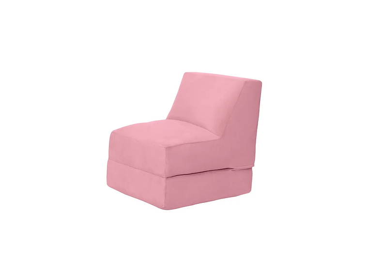 SOFÁ LATAM HOME BARI PALO ROSA CAMA TELA VELVET 3