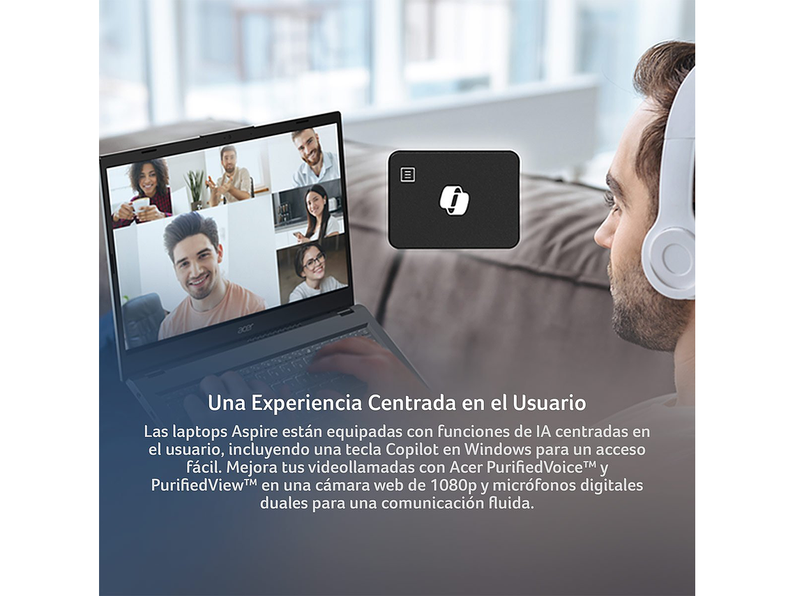 NOTEBOOK ACER ASPIRE 15 A15-51M-94YC-1 INTEL CORE I9 32GB RAM 512GB SSD 15.6