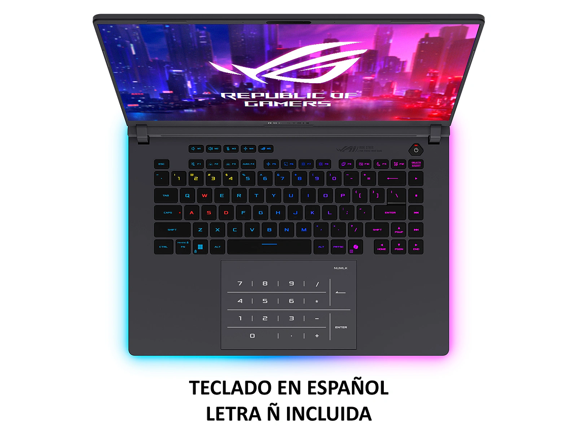 NOTEBOOK GAMER ASUS ROG STRIX G16 G615LR INTEL CORE ULTRA 9 32GB RAM 1TB SSD NVIDIA RTX5070 TI 16” 8