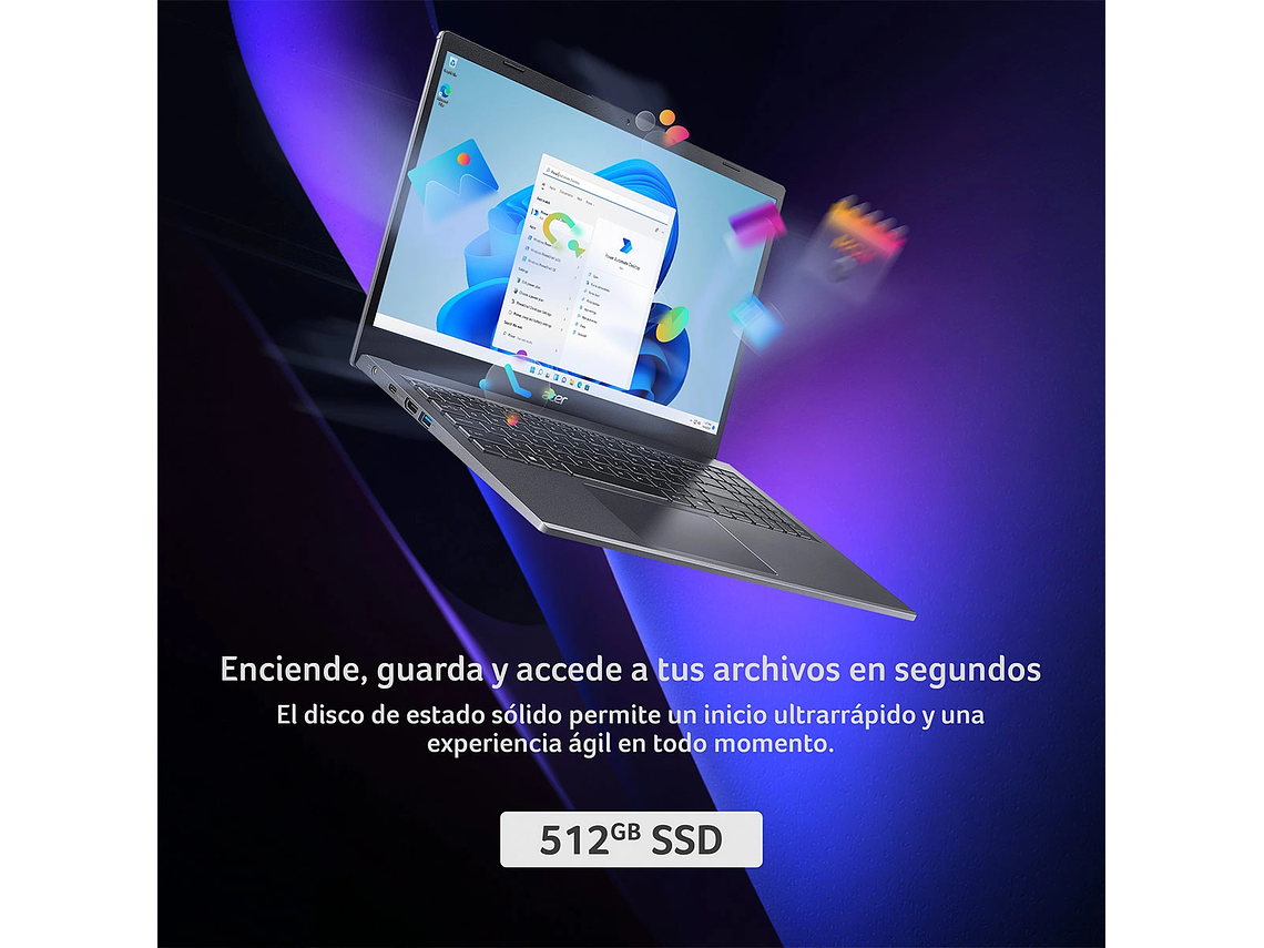 NOTEBOOK ACER ASPIRE 15 A15-51M-94YC-1 INTEL CORE I9 32GB RAM 512GB SSD 15.6