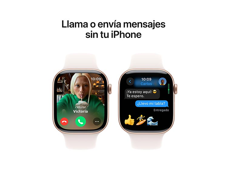 APPLE WATCH SERIE 10 46MM ROSE GOLD ALUMINIO CORREA DEPORTIVA S/M 3