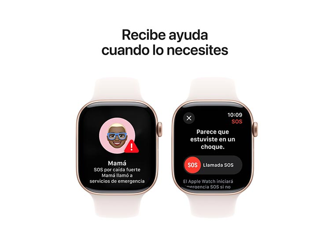 APPLE WATCH SERIE 10 46MM ROSE GOLD ALUMINIO CORREA DEPORTIVA S/M 5