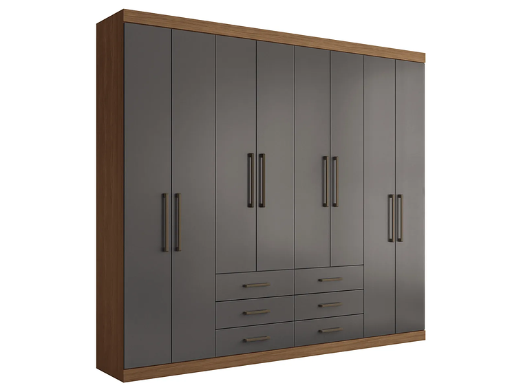 CLÓSET ALTAVISION MASTER 8 PUERTAS 6 CAJONES GRAFITO 1